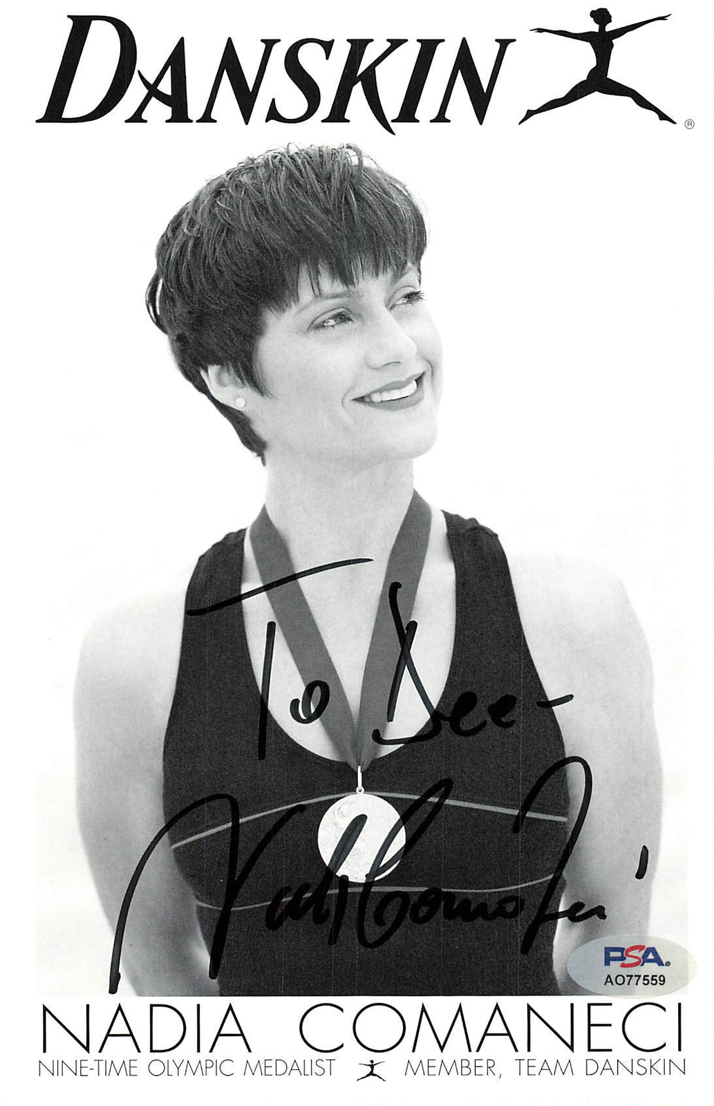 Nadia Comaneci signed 8x10 photo PSA/DNA Gymnastics Autographed