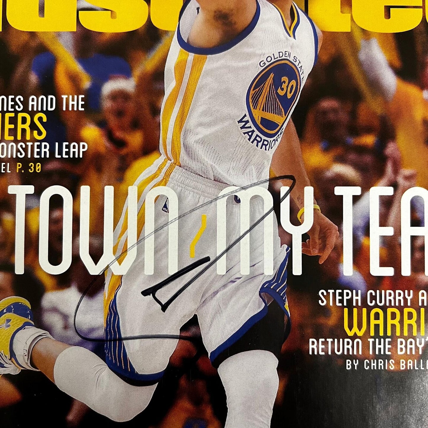 Stephen Curry signed SI Magazine PSA/DNA Warriors Autographed