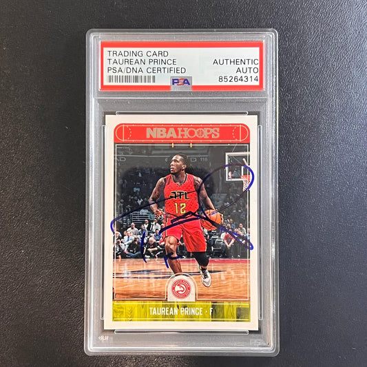 2019-20 Panini Mosaic #61 Taurean Prince Signed Card PSA Slabbed Hawks