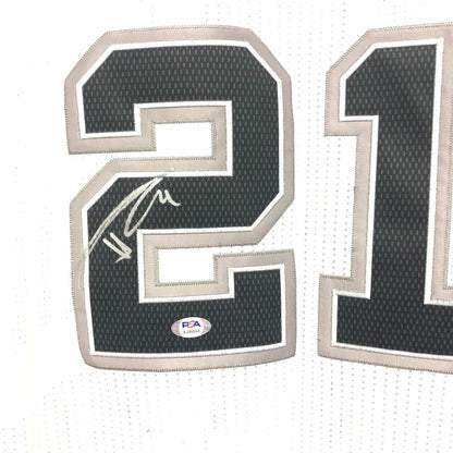 Tim Duncan signed jersey PSA/DNA San Antonio Spurs Autographed