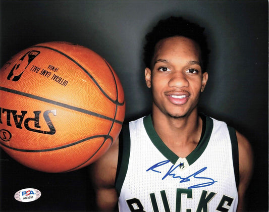 Rashad Vaughn signed 8x10 photo PSA/DNA Bucks Autographed