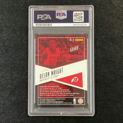 2015-16 Contenders Draft Picks School Colors #14 Delon Wright Signed Card AUTO 1