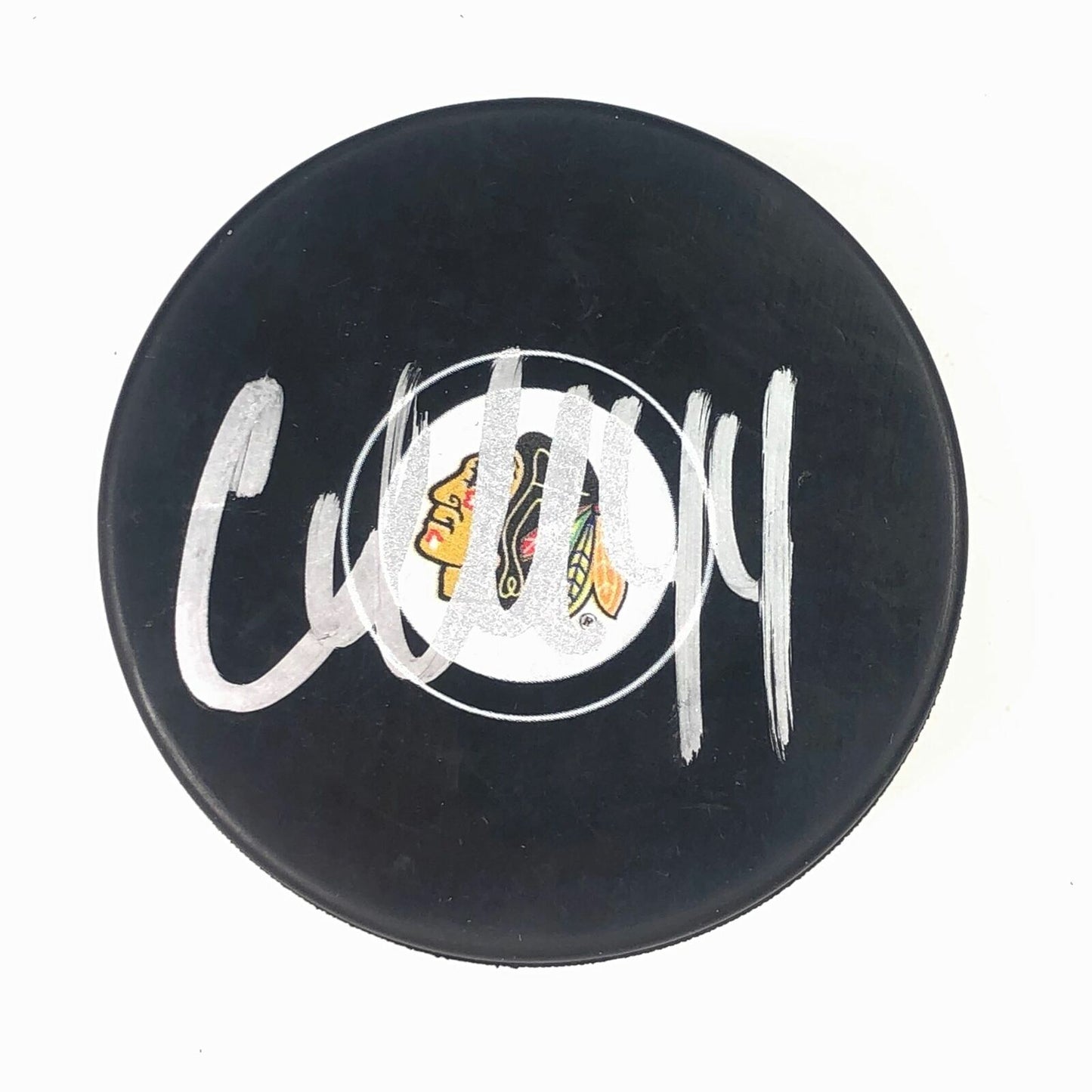 CALVIN de HAAN signed Hockey Puck PSA/DNA Chicago Blackhawks Autographed