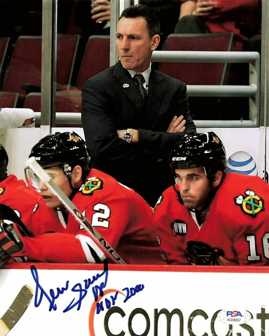 Denis Savard signed 8x10 photo PSA/DNA Chicago Blackhawks Autographed