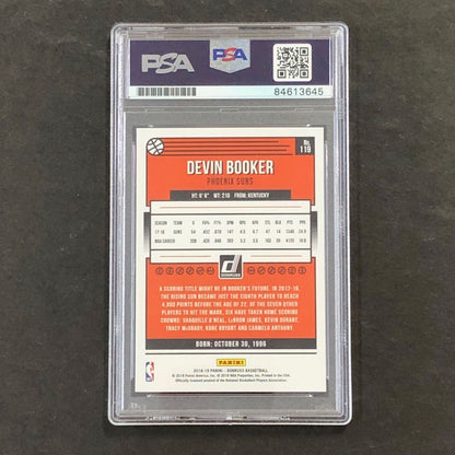 2018-19 Donruss #199 Devin Booker AUTO Signed card PSA/DNA Slabbed Autographed