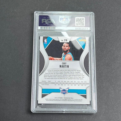 2019-20 Panini Prizim #278 Cody Martin Signed Card AUTO PSA/DNA Slabbed RC Horne