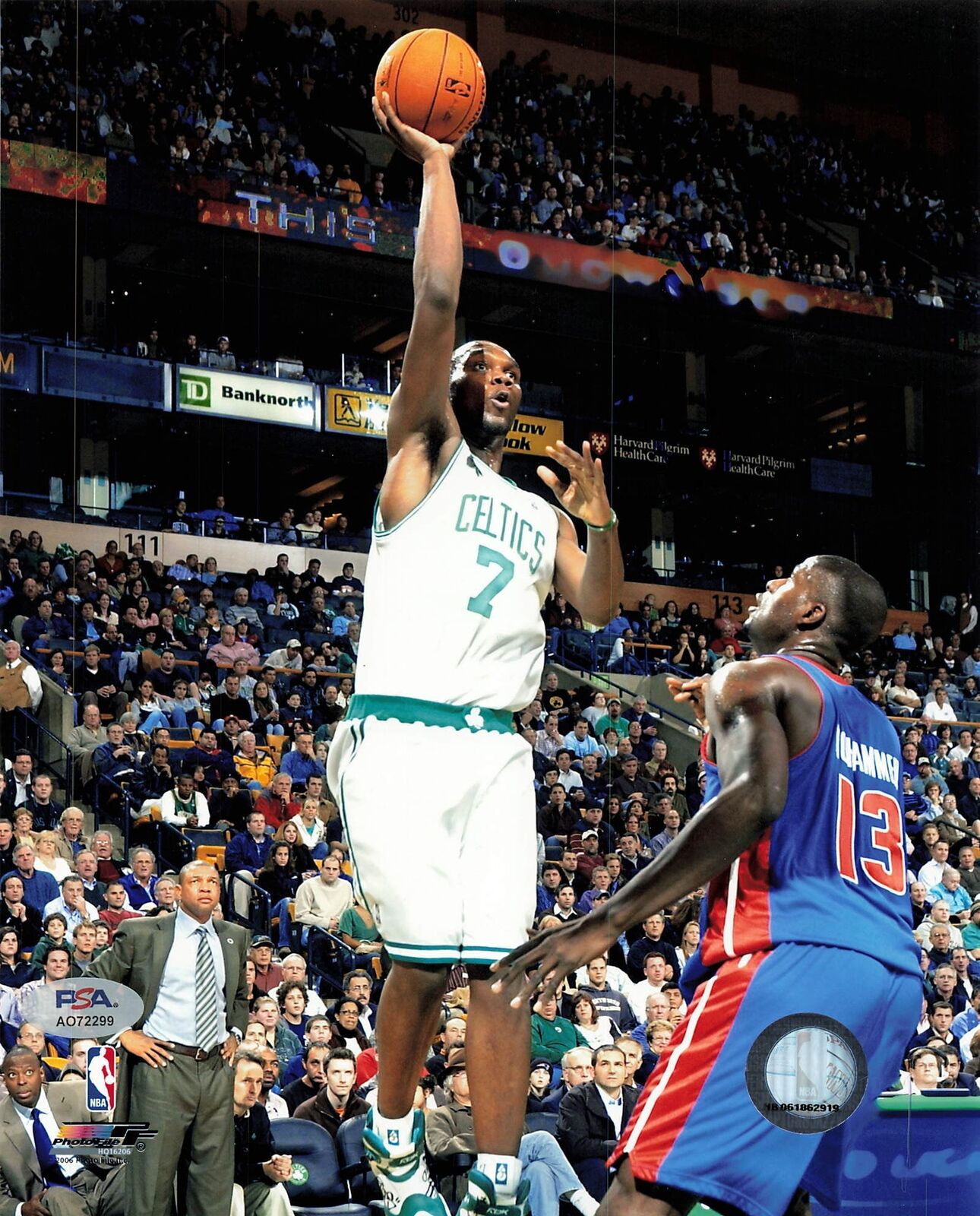 Al Jefferson signed 8x10 PSA Boston Celtics Autographed