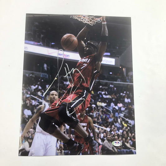 Jermaine O'Neal signed 11x14 Photo PSA/DNA Miami Heat Autographed Pacers Warrior