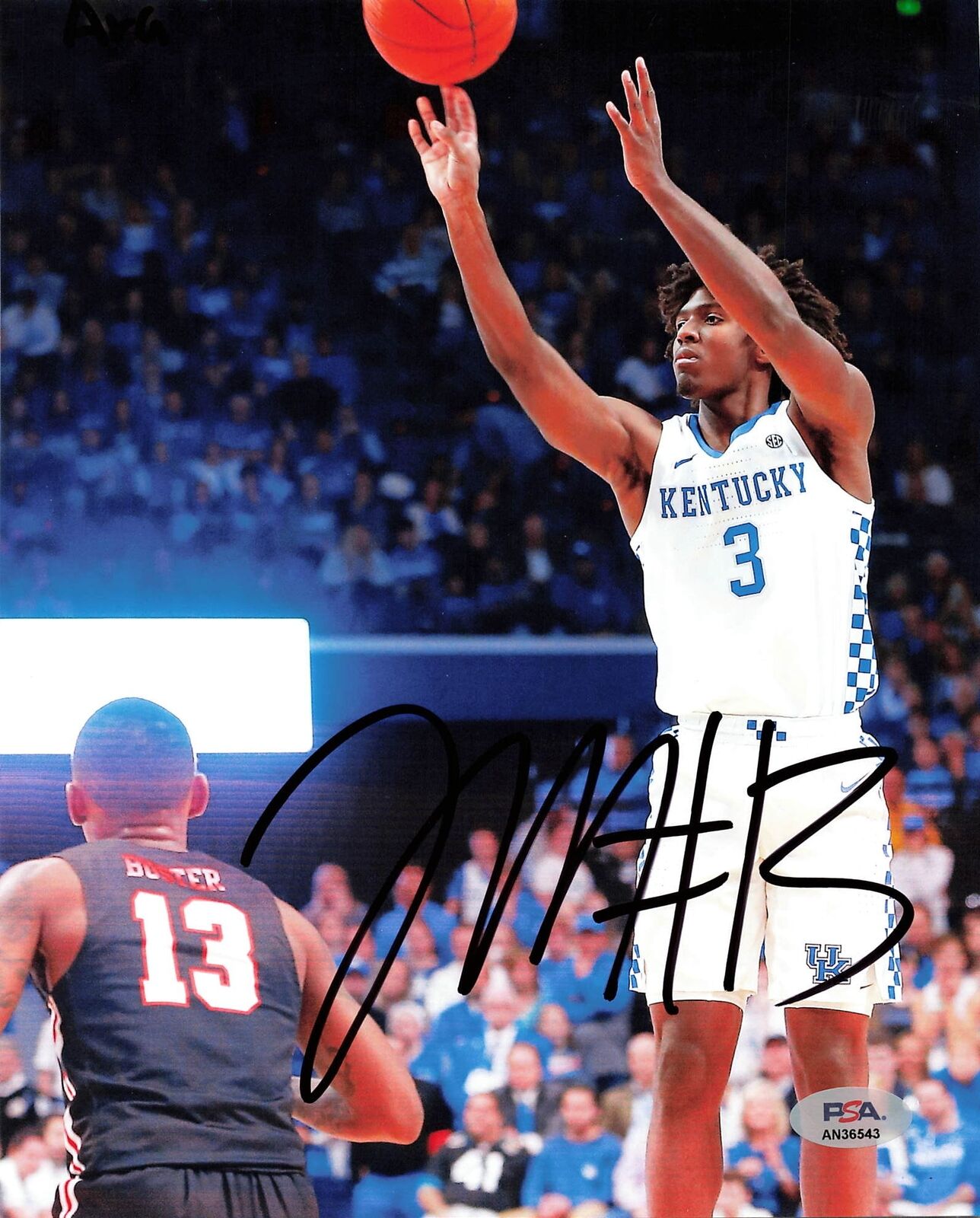 TYRESE MAXEY signed 8x10 photo PSA/DNA Kentucky Wildcats Autographed