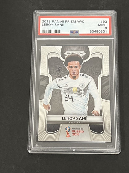 2018 Panini Prizm World Cup #93 Leroy Sane PSA 9
