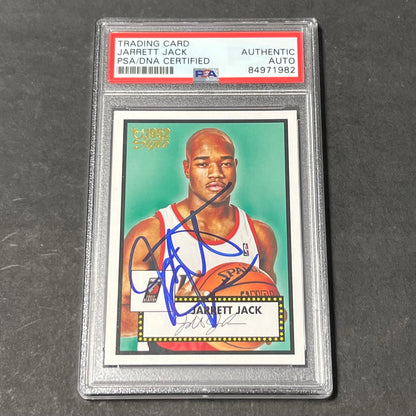 2005-06 Topps 1952 Style #136 Jarrett Jack Signed Card AUTO PSA Slabbed Trail Bl