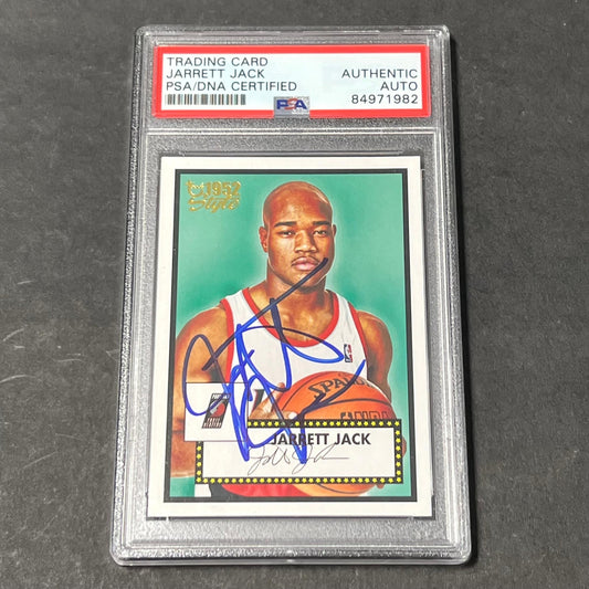 2005-06 Topps 1952 Style #136 Jarrett Jack Signed Card AUTO PSA Slabbed Trail Bl