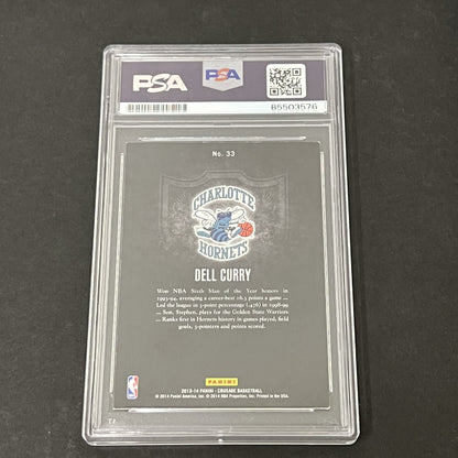2013-14 Panini Crusade #33 Dell Curry signed card PSA Charlotte Hornets