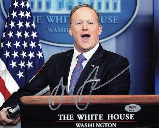 SEAN SPICER Signed 8x10 Photo PSA/DNA Autographed