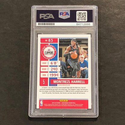 2019-20 Panini Contenders Season Ticket #83 Montrezl Harrell Signed Card AUTO PS