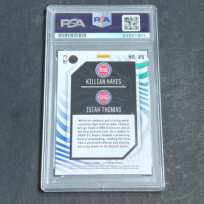 2020-21 Panini Illusions #25 Killian Hayes Signed Card AUTO PSA Slabbed RC Pisto