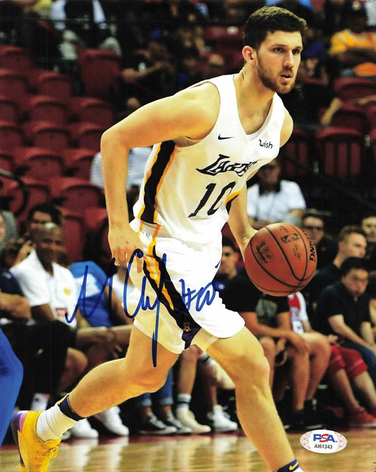 Sviatoslav Svi Mykhailiuk signed 8x10 photo PSA/DNA Autographed Los Angels Laker