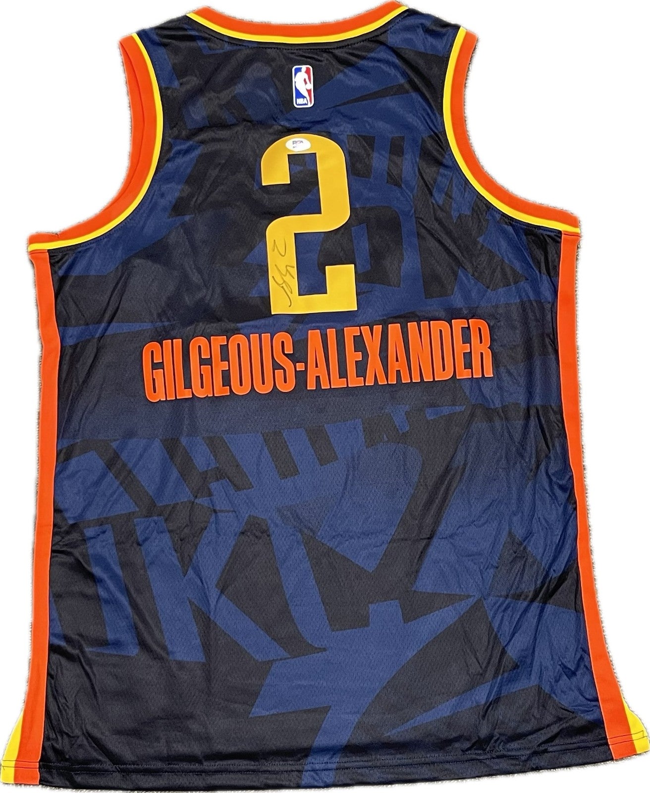 Shai Gilgeous-Alexander Signed Jersey PSA Oklahoma City Thunder Autographed