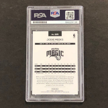 2016-17 NBA Hoops #225 Jodie Meeks Signed Card AUTO 10 PSA Slabbed Magic