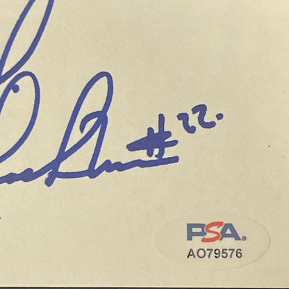 Rolando Blackman Signed Index Card PSA AUTO Mavericks Autographed