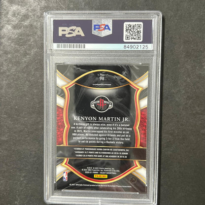 2020-21 Panini Select #98 Kenyon Martin Jr. Signed Card AUTO PSA Slabbed RC Rock