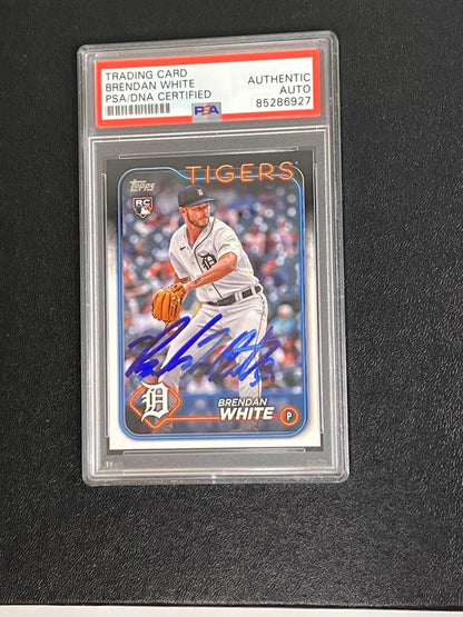 2024 Topps Series One RC #8 Brendan White Signed Card PSA/DNA Authenticated Slab