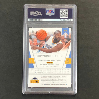 2010-11 Totally Certified #92 Raymond Felton Signed Card AUTO PSA/DNA Slabbed Nu