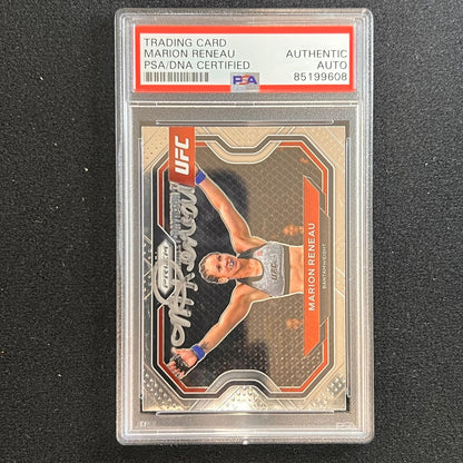 2021 Panini Prizm #133 Marion Reneau Signed Card AUTO PSA Slabbed UFC Batanweigh