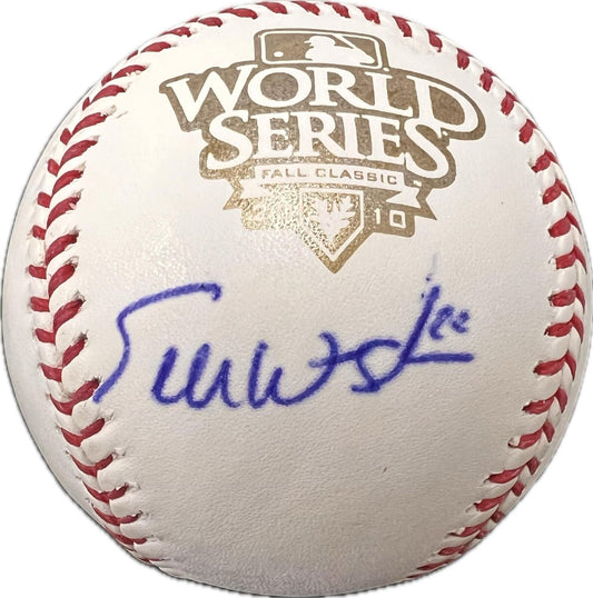 Eli Whiteside World Series signed baseball PSA/DNA autographed Giants