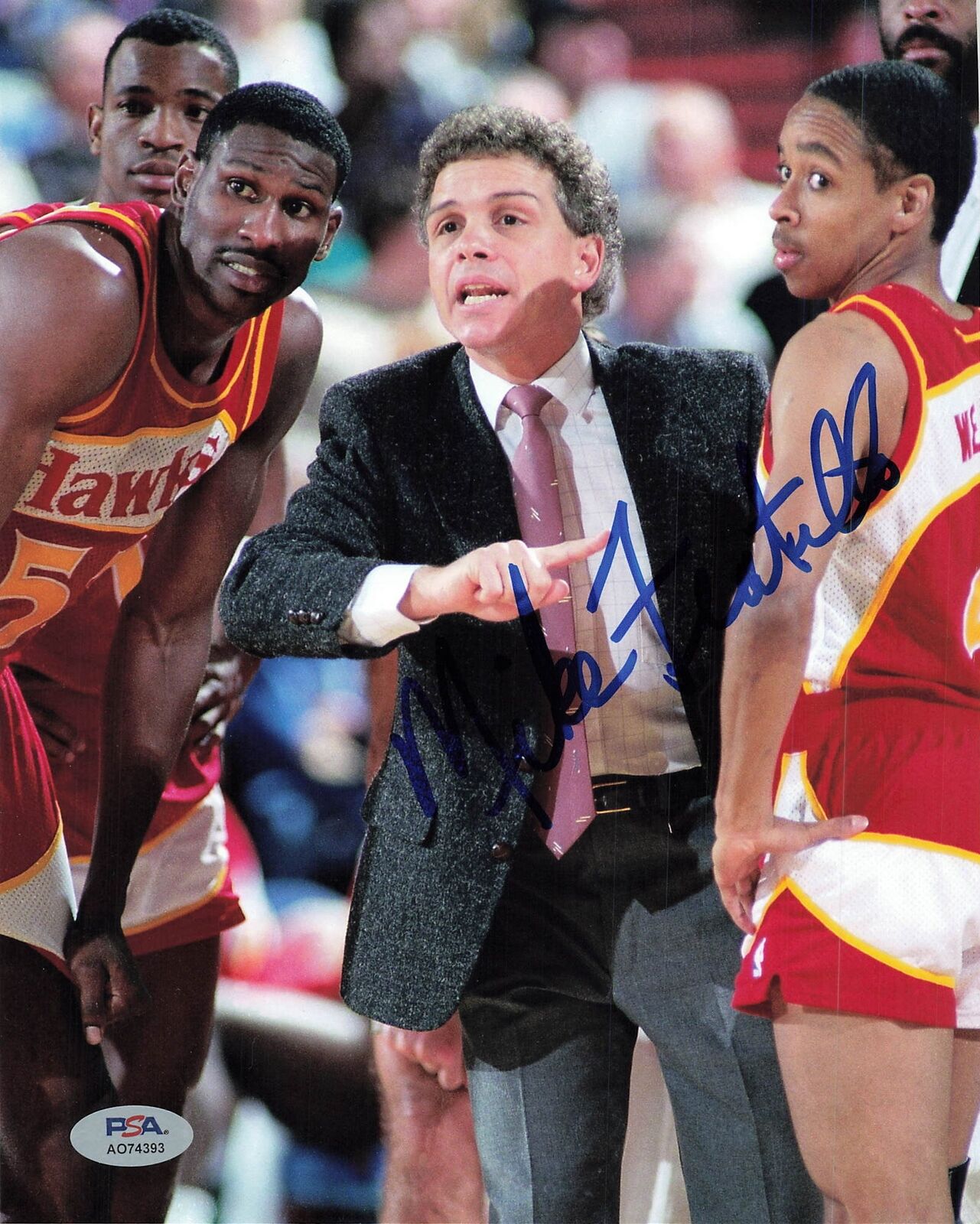 Mike Fratello signed 8x10 photo PSA/DNA Coach Autographed