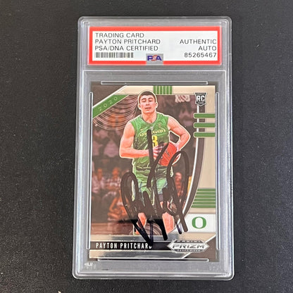 2020 Panini Prizm Draft Picks #76 Payton Pritchard Signed Card PSA Slabbed RC Ce
