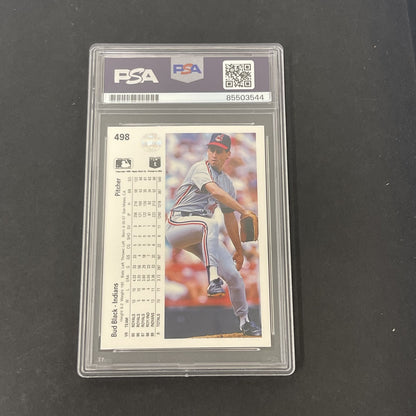 1990 Upper Deck #498 Bud Black signed card PSA