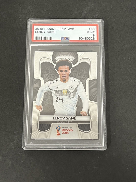 2018 Panini Prizm World Cup #93 Leroy Sane PSA 9