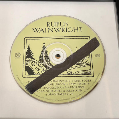 Rufus Wainwright Signed Album CD Cover Framed PSA/DNA Autographed Musician