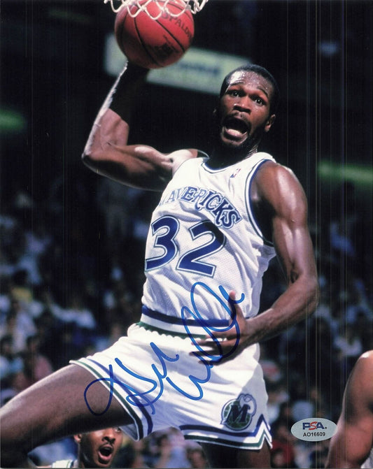 HERB WILLIAMS signed 8x10 photo PSA/DNA Dallas Mavericks Autographed