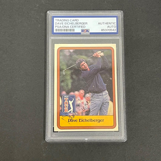 1980 PGA Tour #31 Dave Eichelberger Signed Card PSA/DNA Slabbed AUTO