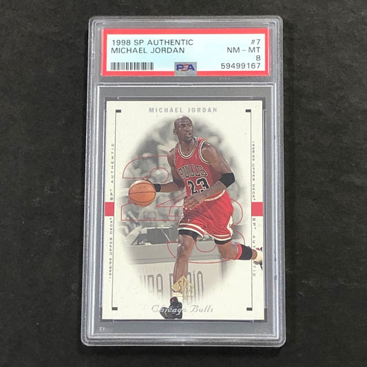 1998 SP Authentic #7 Michael Jordan PSA 8 NM-MT Bulls