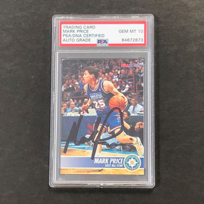 1994-95 Skybox NBA Hoops #234 Mark Price Signed Card PSA AUTO 10 Slabbed Cavalie