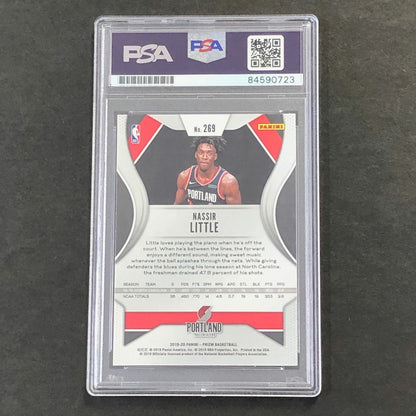2019 Panini Prizm #269 Nassir Little Signed Rookie Card AUTO PSA Slabbed RC Blaz