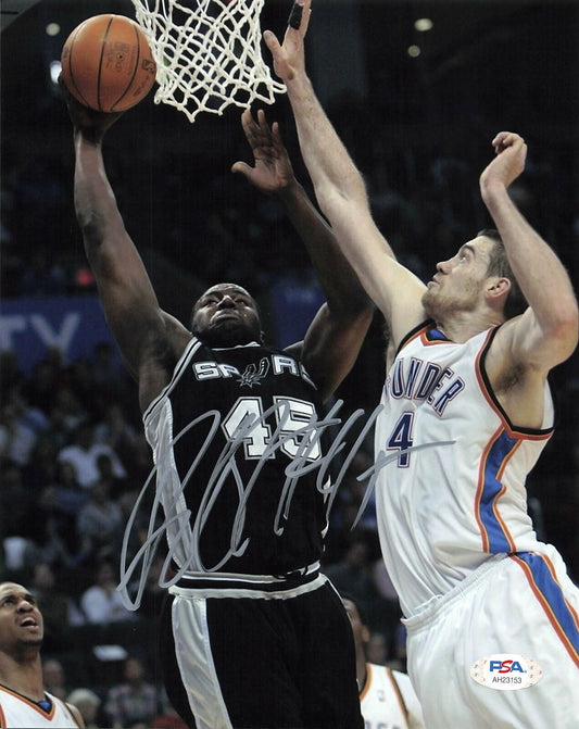 Dejuan Blair signed 8x10 photo PSA/DNA San Antonio Spurs Autographed