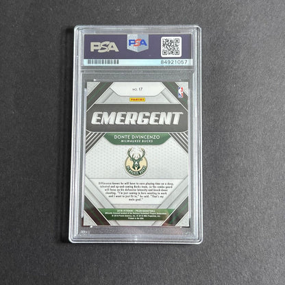2018 Panini Prizm #17 DONTE DIVINCENZO Signed Card AUTO PSA/DNA Slabbed Bucks