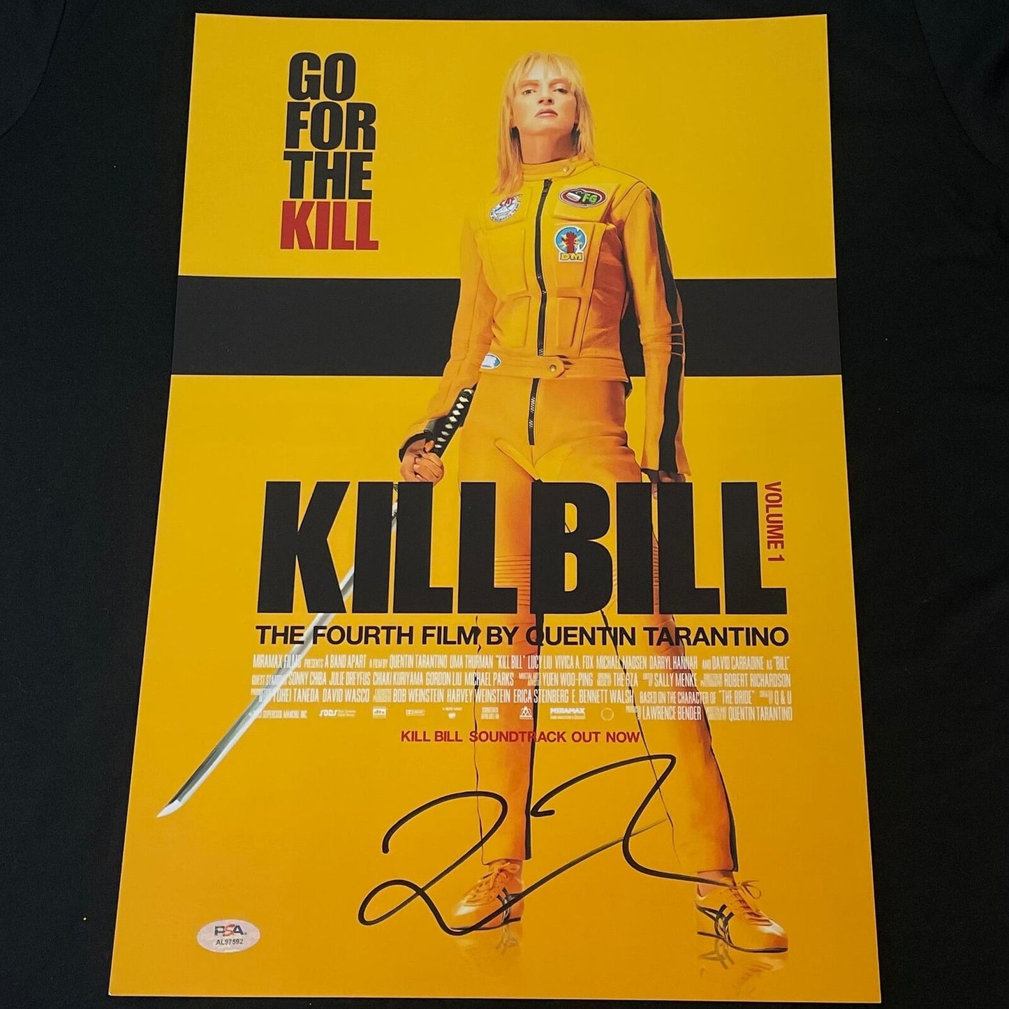 Quentin Tarantino signed 12x18 photo PSA/DNA Kill Bill Autographed