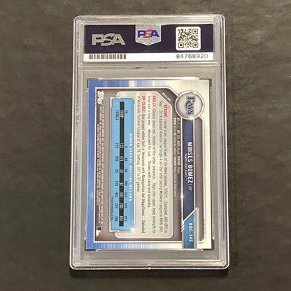 2019 Bowman Chrome #BDC-143 Moises Gomez Signed Card PSA Slabbed Auto Grade 10 R