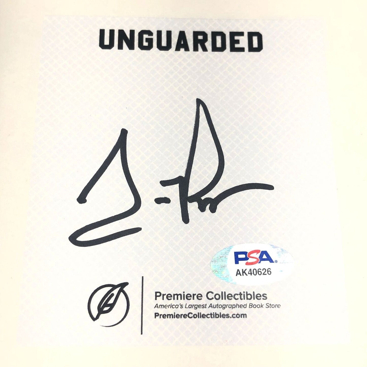 Scottie Pippen Signed Book PSA/DNA Autographed Unguarded Chicago Bulls