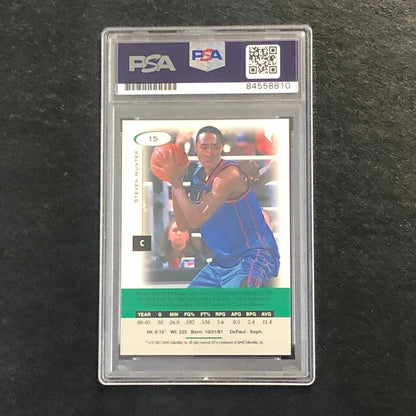 2001 SAGE HIT #15 Steven Hunter Signed Card AUTO PSA/DNA Slabbed Magic