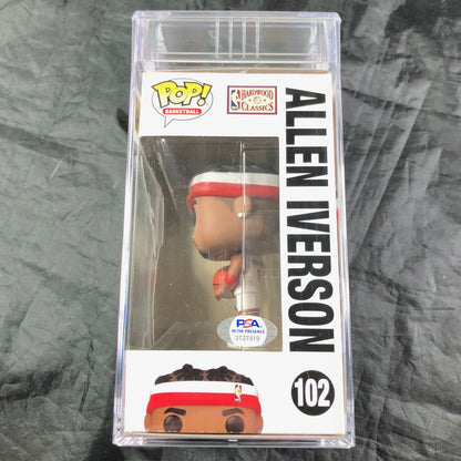 Allen Iverson Signed Funko Pop PSA/DNA Encapsulated Philadelphia 76ers Auto