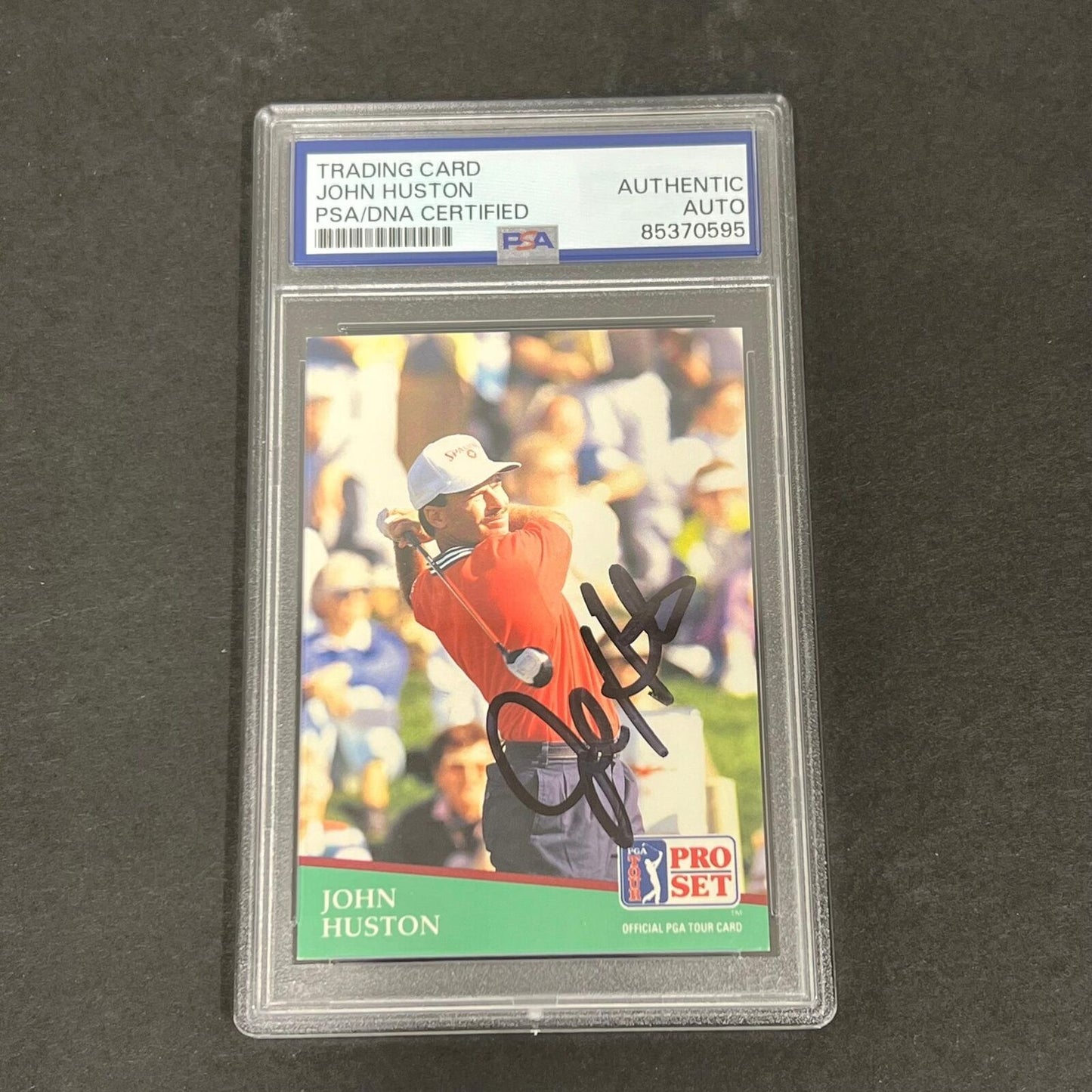 1991 Pro Set #19 John Huston Signed Card PSA/DNA Slabbed AUTO