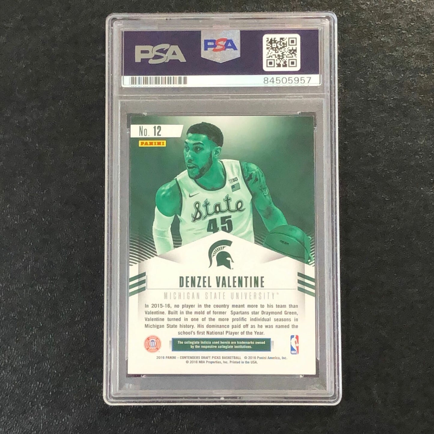 2016-17 Contenders Draft Picks Class Reunion #12 Denzel Valentine Signed Card AU