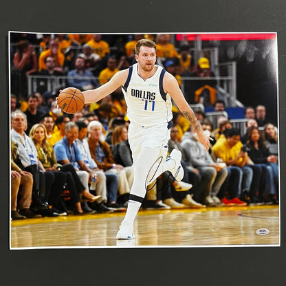 Luka Doncic signed 16x20 photo PSA/DNA Dallas Mavericks Autographed