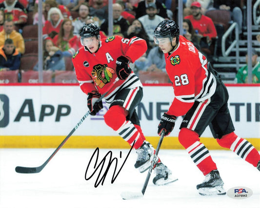 Colton Dach signed 8x10 photo PSA/DNA Autographed Chicago Blackhawks